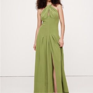 Banana Republic Lime Green Maxi Dress